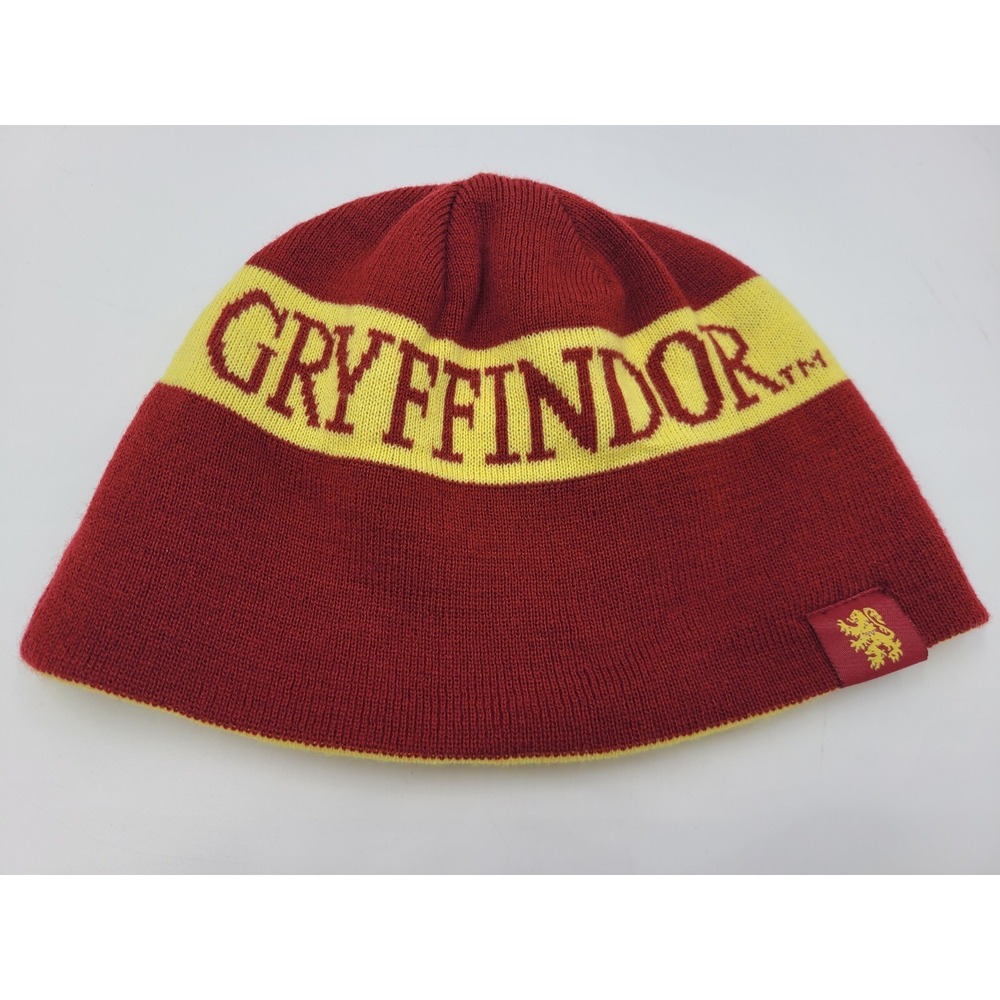 Gryffindor Harry Potter (Fits Small) Beanie Winter Hat Stocking Cap Red Yellow